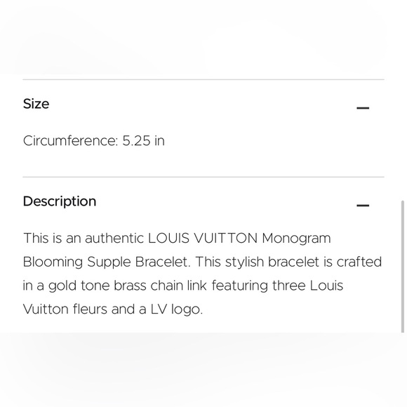 Louis Vuitton Monogram Charm Blooming Supple Bracelet | Gold - Picture 12 of 13